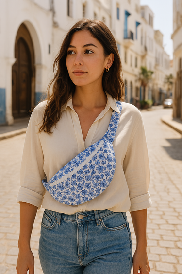 Banane - Fleurs Bleues